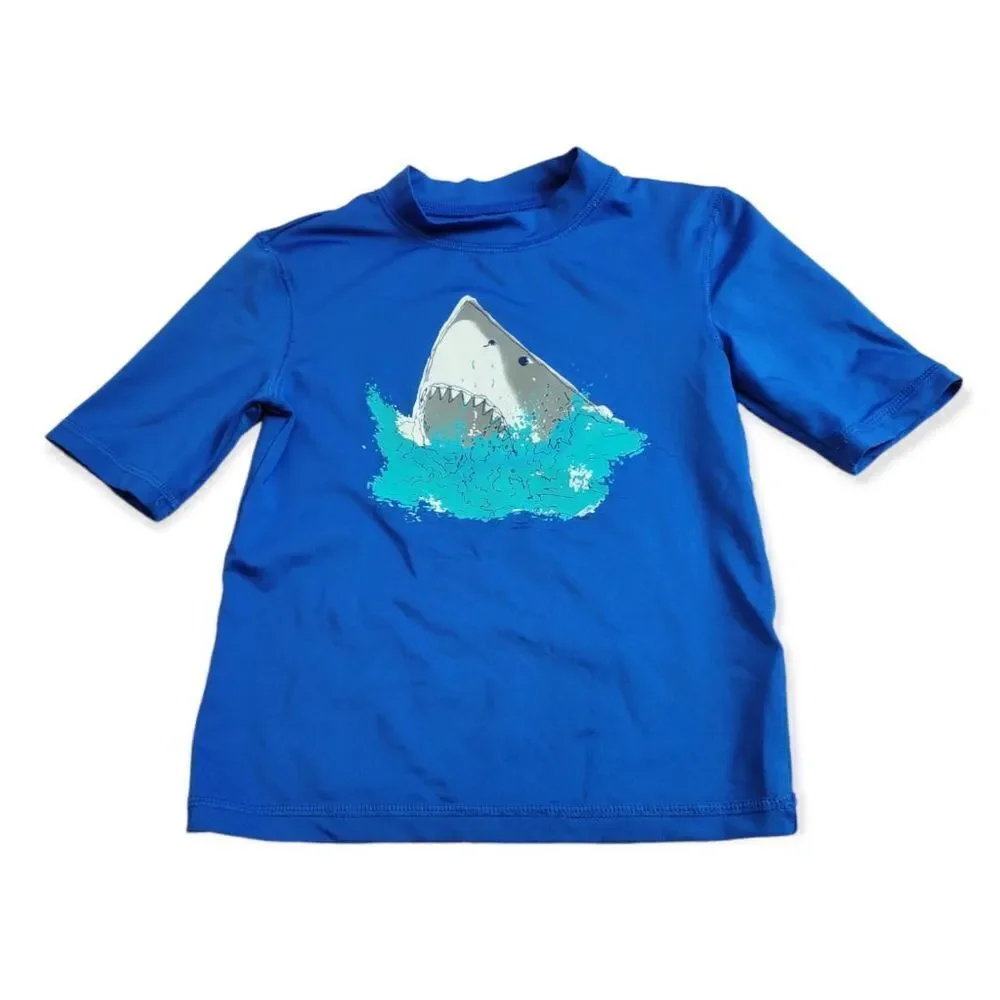 Cat & Jack shark rashguard XS4/5